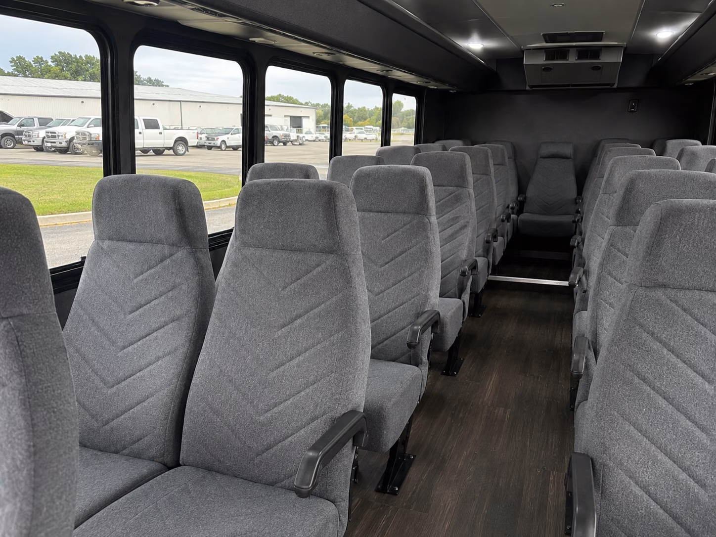 waltham 20 passenger minibus interior