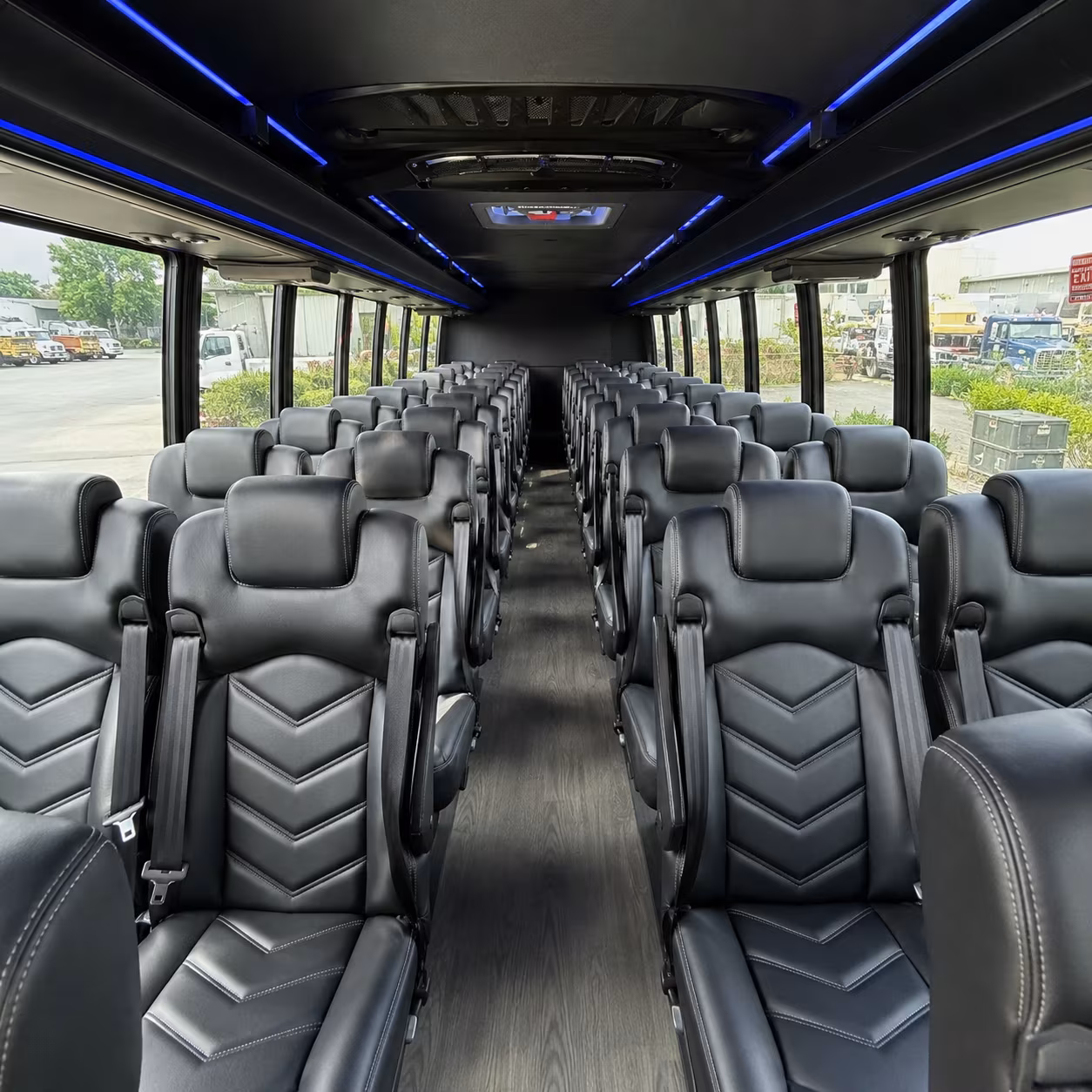 waltham 25 passenger minibus inside