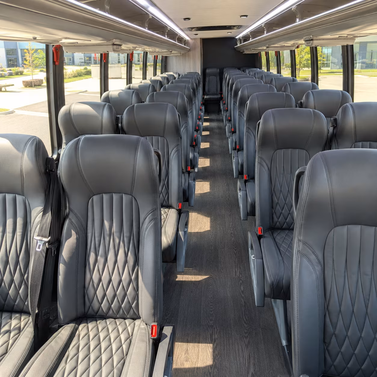 waltham 25 passenger minibus interior