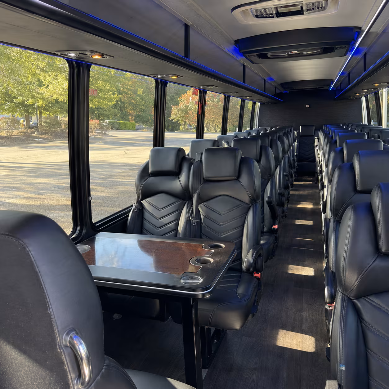 waltham 30 passenger minibus inside
