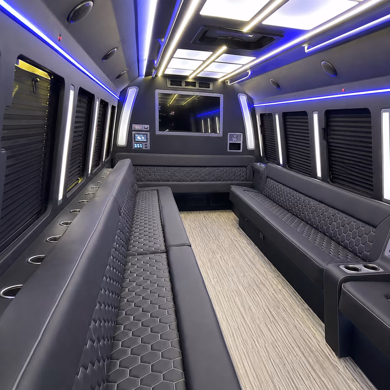 waltham party bus interior