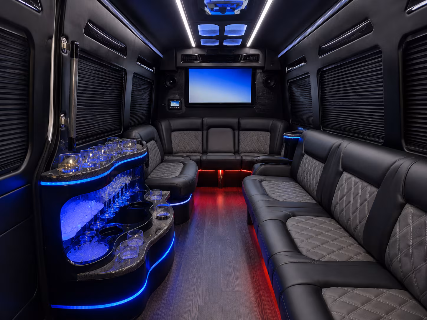 waltham sprinter limousine inside